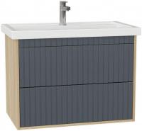 Onika Тумба под умывальник Дайлер 80 108062 (графит/дуб сонома)