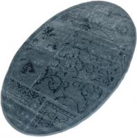 Ковер для жилой комнаты Karven Nostalji 80x120 KV 031 (Koyu Gri/темно-серый)