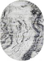 Ковер для жилой комнаты Safyun Victoria HL796-GREY-ANTRASIT-OVAL (0.8x1.5)