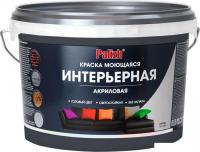 Краска Palizh Акриловая интерьерная моющаяся 3.3 кг (графит)