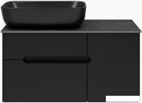 Misty Тумба под умывальник Роял 80 П-Роя-01080-021П2Я (подвесная, черный)