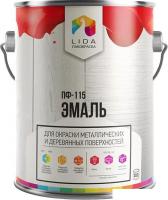Эмаль LIDA Optima ПФ-115 20 кг (зеленый)