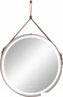 Континент Зеркало Millenium Brown Led D 65 (натуральная кожа, коричневый)