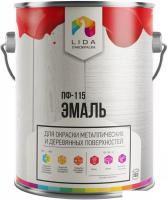 Эмаль LIDA ПФ-115 20 кг (желтый)