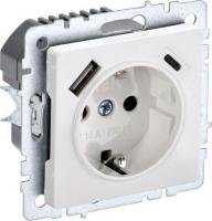 Розетка IEK Brite BR-R14-16-U22-018-K01