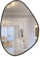 Зеркало eMZe 55x80 LED.UV.NF.55.80.CHE.SW.4K (черный УФ-окантовкой и подсветкой)