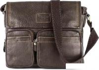 Мужская сумка Poshete 196-1260-6-DBW (коричневый)
