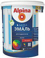 Эмаль Alpina Аква для радиаторов 0.9 л (белый глянцевый)