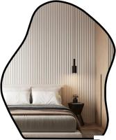 Зеркало eMZe 76x92 LED.CLOUD.UV.76.92.CHE.4K (черный с УФ-окантовкой и подсветкой)