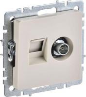 Розетка телевизионная IEK Brite BR-AK20-1-K10