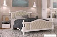 Кровать Bravo Мебель Жасмин 140x200 (белый античный)