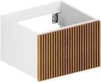 ЗОВ Тумба под умывальник Кито 40 K40LW0MRMC (белый/тростник)
