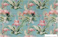 Ковер для жилой комнаты Shahintex Silk Photoprint 01 05 80x118 816897 (фламинго)