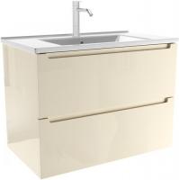 ЗОВ Тумба с умывальником Эридан 80 E80LWPFM1015GKV5-ID80 (бежевый глянец)