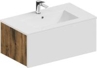 ЗОВ Тумба с умывальником Кито 60 K60LA0MWM-OL60 (аттик/белый матовый)