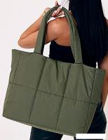 Женская сумка MT.style ТОУТ-1 из водоотталкивающей ткани (хаки)