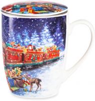 Кружка Lamart Сюрприз Новогодний поезд Санты LMR-23021