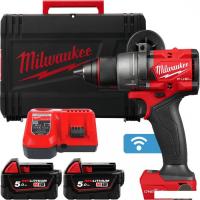 Дрель-шуруповерт Milwaukee M18 FUEL M18ONEDD3-502X 4933492802 (с 2-мя АКБ 5 Ач, кейс)