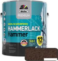 Эмаль Dufa Premium Hammerlack на ржавчину мо лотковая (2.5 л, коричневый)