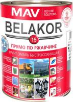 Грунт-эмаль MAV Belakor-15 Ral 7001 1 л (светло-серый матовый)
