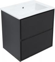 Aquanet Тумба под умывальник Милан 65 306379 (черный глянец)