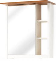 Диприз Шкаф с зеркалом Paula Д.73045.1 (белый воск/черри)