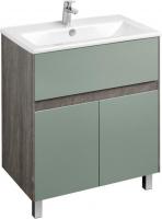 Акватон Тумба с умывальником Форест 75 1A2783K0FR9C0 (дуб рошелье/сумеречный голубой)