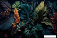 Картина Stamprint Листья зеленые SP015 (80x120)