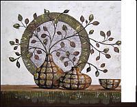 Картина Декарт Абстракция с ветками в вазе 8Л0496 (в раме)