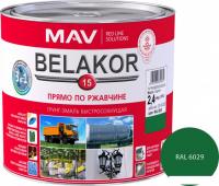 Грунт-эмаль MAV Belakor-15 Ral 6029 2.4 л (матовая майская зелень)