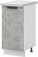 Шкаф напольный Mio Tesoro Пасадена ШН 400 (белый/ателье светлое)