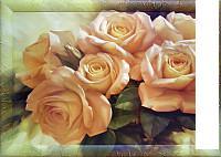 Картина Декарт Букет роз 8Л0476 (в раме)