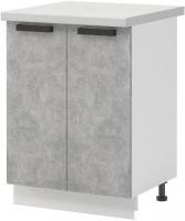 Шкаф напольный Mio Tesoro Пасадена ШН 600 (белый/ателье светлое)