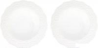 Набор тарелок Elan Gallery Белый узор 540156 (2 шт)