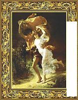 Картина Декарт Бегущие от грозы Итальянский художник 8Л0229 (в раме)