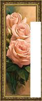 Картина Декарт Нежные розовые розы 30х90 8Л0497 (в раме)