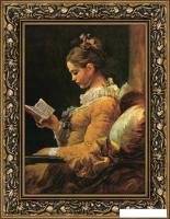 Картина Декарт Читательница Итальянский художник 8Л0513 (в раме)
