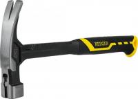 Молоток Berger Гвоздодер цельнокованый 450г BG1527 (магнит, 2-компонентная рукоятка)