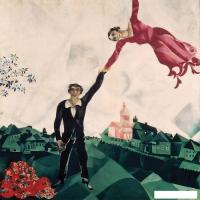 Картина Stamprint Прогулка М. Шагал PT010 (50x50)