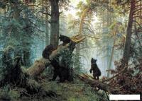 Картина Stamprint Утро в сосновом лесу И. И. Шишкин PT023 (50x70)