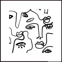 Картина Orlix Шарж на лица OB-14289