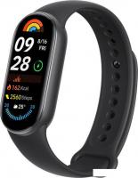Фитнес-браслет Xiaomi Smart Band 9 (черный, с черным силиконовым ремешком, международная версия)