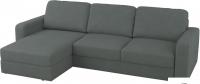 Угловой диван Mio Tesoro Faso Base левый (Velutto 32 темно-серый)