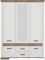 BRW Marselle SZF5D2S (ясень снежный/дуб сонома темный)