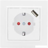 Розетка EKF Basic Минск ERR16-028-100-USB