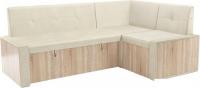 Угловой диван Мебель-АРС Таллин 191x83x121 (бархат бежевый Star Velvet 6 Light Beige)