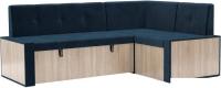 Угловой диван Мебель-АРС Таллин 191x83x121 (темно-синий Luna 034)