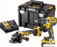 DeWalt DCK2020P2T (шуруповерт, УШМ, кейс)