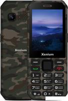 Кнопочный телефон Xenium X300 (зеленый камуфляж)