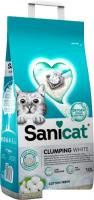 Наполнитель для туалета Sanicat Clumping White Cotton Fresh 10л